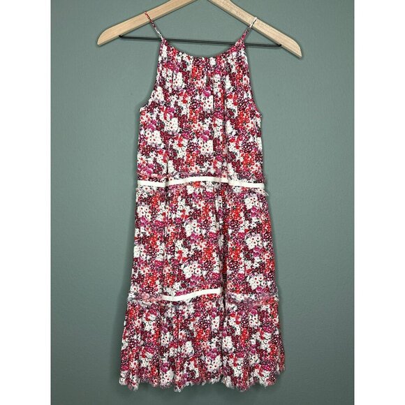 Nordstrom Girls Gauze Floral Tiered Lightweight Sundress Large 10-12 NWOT - Picture 1 of 13